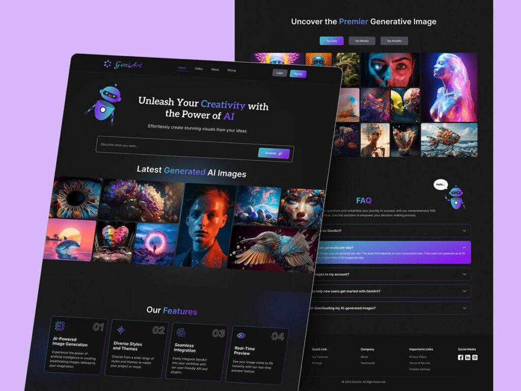 AI tool for generating website pages